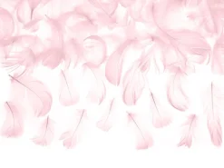 Dekorative fjær - lys rosa
