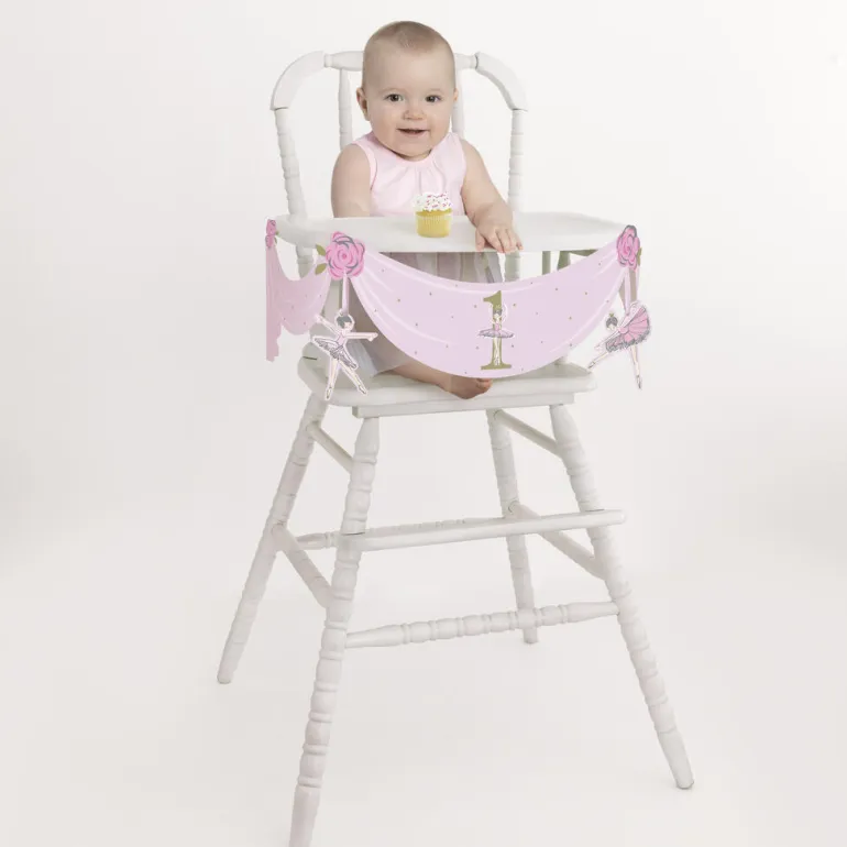 Dekorsett Stol - Rosa Ballerina - 1 År