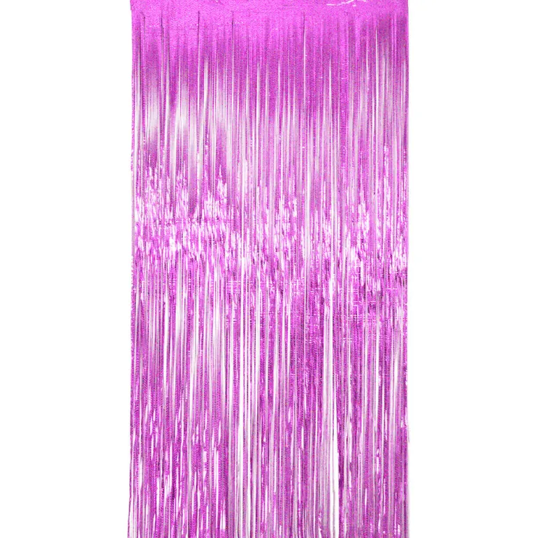 Dørgardin - Frynset - Sparkling Pink