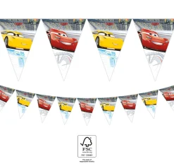 Flaggbanner - Cars Biler - Papp