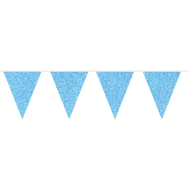 Flaggbanner - Glitter Blå - Papp