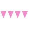 Flaggbanner - Glitter Rosa - Papp