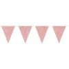 Flaggbanner - Glitter Rosegull - Papp