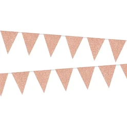 Flaggbanner - Glitter Rosegull - Papp