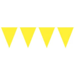 Flaggbanner - Gul - Plast