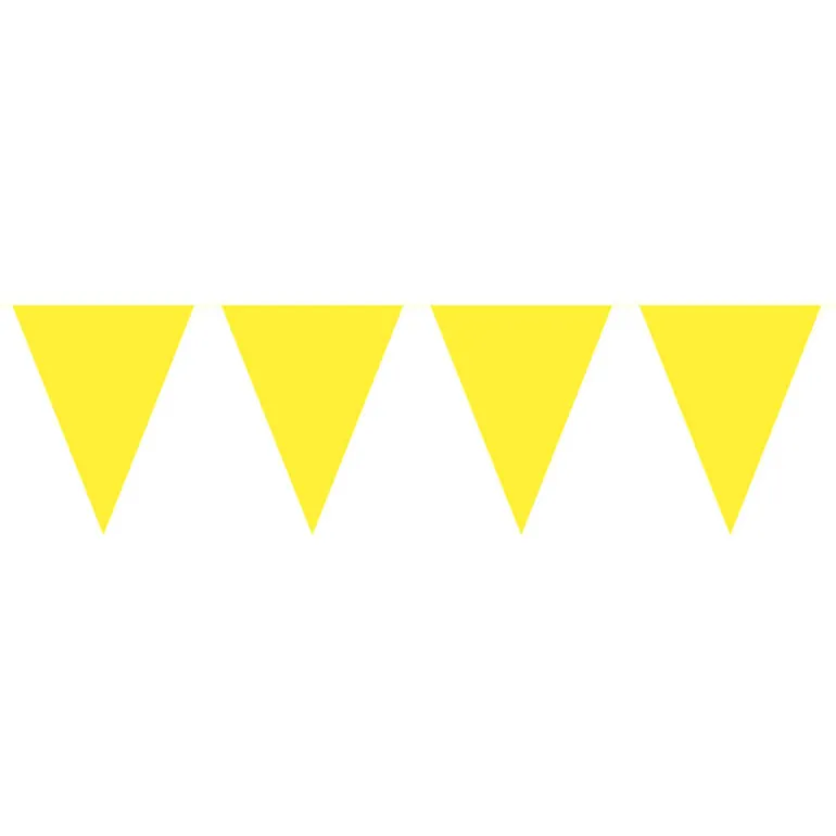 Flaggbanner - Gul - Plast