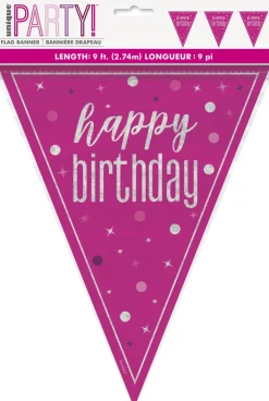 Flaggbanner - "Happy Birthday"