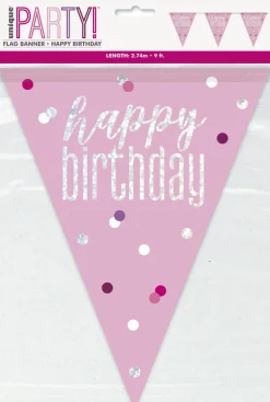 Flaggbanner - "Happy Birthday"