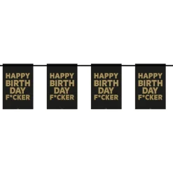 Flaggbanner - Happy Birthday F*cker