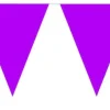 Flaggbanner - Lilla - Plast