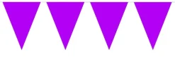 Flaggbanner - Lilla - Plast