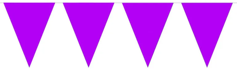 Flaggbanner - Lilla - Plast