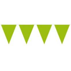 Flaggbanner - Limegrønn - Plast