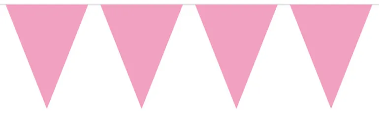 Flaggbanner - Lys Rosa
