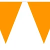 Flaggbanner - Oransje - Plast
