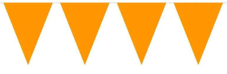 Flaggbanner - Oransje - Plast
