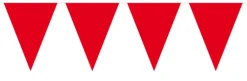 Flaggbanner - Rød - Plast