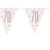 Flaggbanner - 70 År - Rosegull