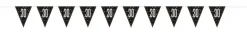 Flaggbanner - 30 År - Sort & Sølv