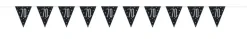 Flaggbanner - 70 År - Sort & Sølv