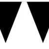 Flaggbanner - Sort - Plast