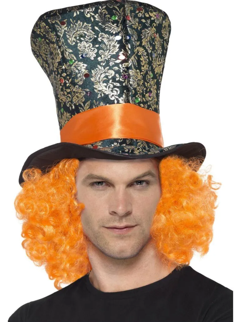Flosshatt - Flerfarget - Oransje Hår