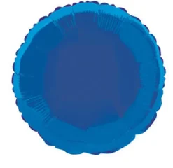 Folieballong - Blå - Rund