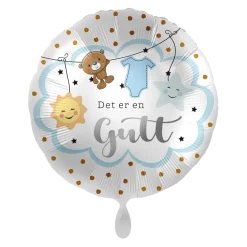 Folieballong - Det er en Gutt - Blå Sky