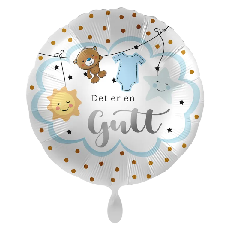 Folieballong - Det er en Gutt - Blå Sky