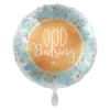 Folieballong - God Bedring - Gull & Blå