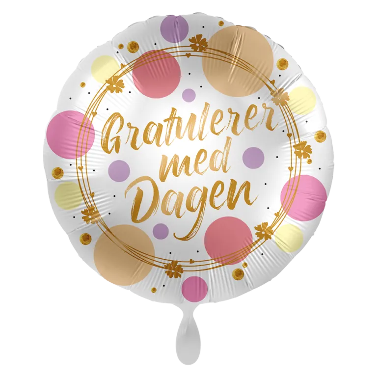 Folieballong - "Gratulerer Med Dagen"