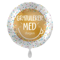 Folieballong - "Gratulerer Med Dagen"