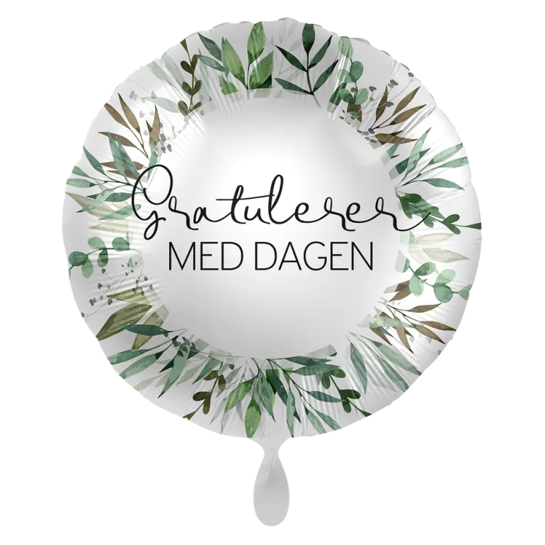 Folieballong - "Gratulerer Med Dagen"