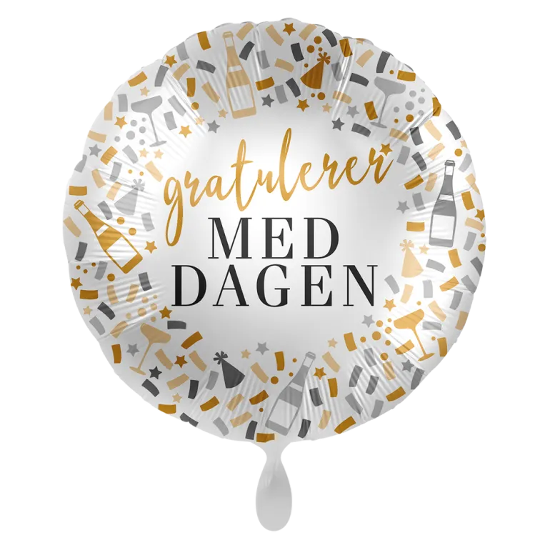 Folieballong - "Gratulerer Med Dagen"