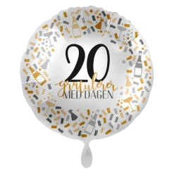 Folieballong - Gratulerer - 20 År