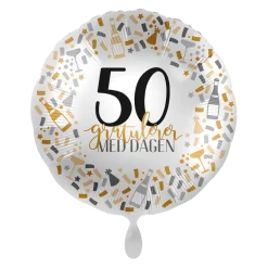Folieballong - Gratulerer - 50 År