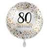 Folieballong - Gratulerer - 80 År