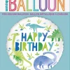 Folieballong - Happy Birthday - Dinosaur
