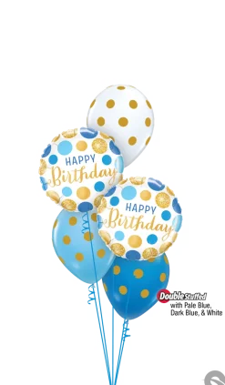 Folieballong - "Happy Birthday" Prikker