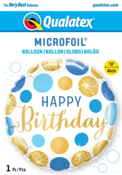 Folieballong - "Happy Birthday" Prikker