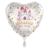 Folieballong Hjerte - Gratulerer - Slott