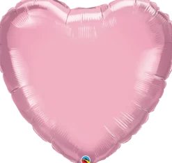 Folieballong Hjerte Premium - Lys Rosa