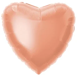 Folieballong - Hjerte - Rose Gold