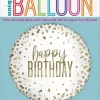 Folieballong - Konfetti - Happy Birthday