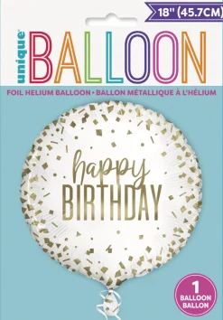 Folieballong - Konfetti - Happy Birthday