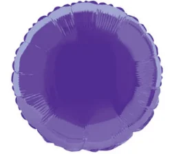 Folieballong - Lilla - Rund