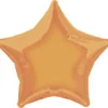 Folieballong - Oransje - Stjerne