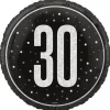 Folieballong - 30 År Sort