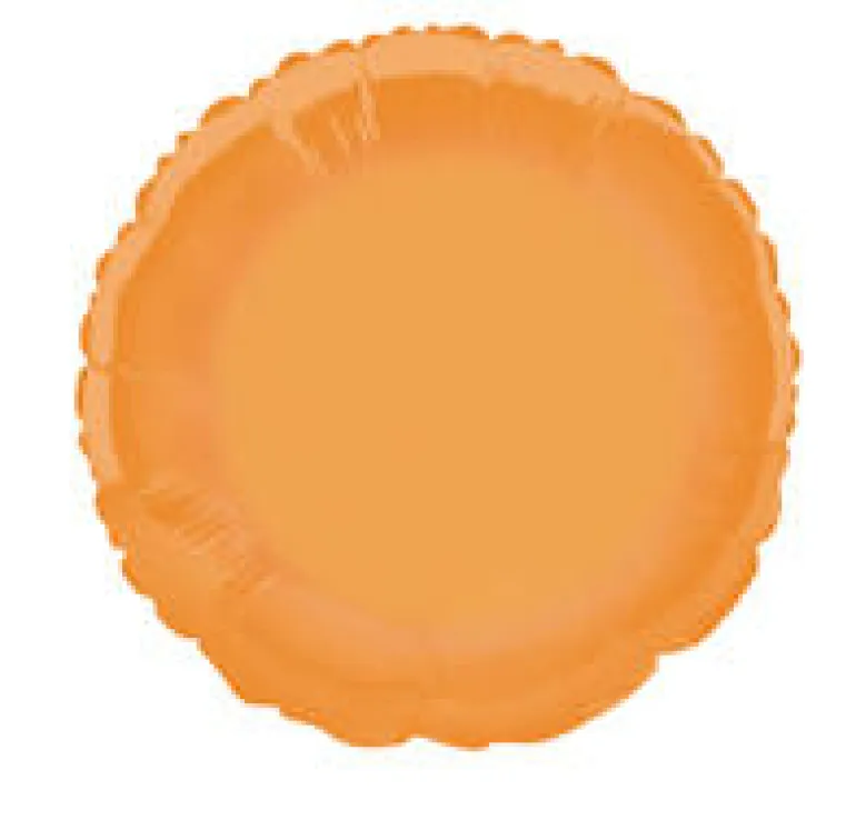 Folieballong - Rund - Oransje