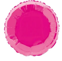 Folieballong - Rund - Rosa